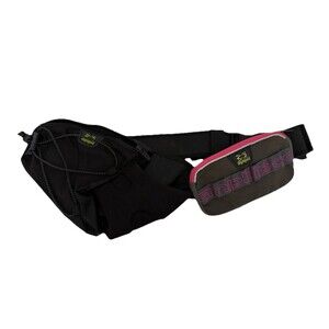 Amphipod Black Runners Waist Pack Hydration Belt with additional zippered pouch